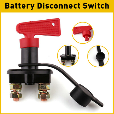 #ad 12 24V Car Disconnect Battery Safety Kill Cut off Switch Brass Cut Terminals Off $9.40