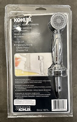 #ad Kohler 10101 CP Polished Chrome Accent Kitchen Sidespray #1157402 NEW OPEN BOX $16.95