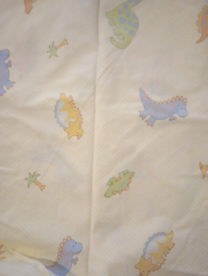 #ad lil dino dinosaur fabric print 24 inches by 19 inches BTHY $13.29