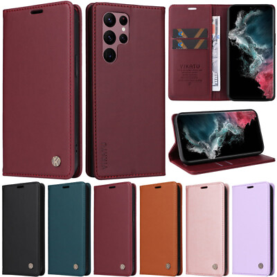 #ad Luxury Wallet Leather Flip Cover Case For Samsung S24 S23 S10 S20 S21 S22 S23 FE $5.60