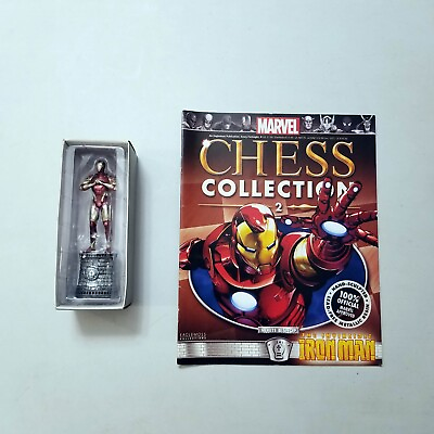 #ad Eaglemoss Marvel Chess Iron Man #2 MIB with Magazine VG $25.00
