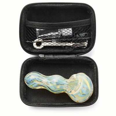 #ad 4 Inch Tobacco Smoking Glass Pipe Gorgeous Bowl Collectible Handmade Pipes $12.59