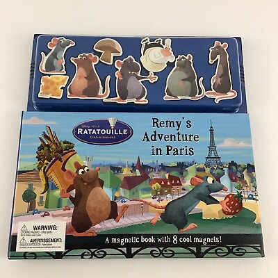 #ad Disney Pixar Ratatouille Magnetic Book Remy#x27;s Adventure In Paris Magnets NEW $39.96