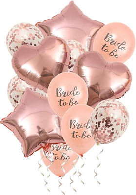 #ad Bride to Be Foil Balloon 12Pcs Bridal Shower Decorations Engagement Balloons B $7.99