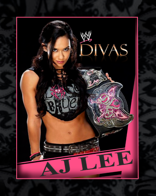 #ad AJ LEE WWE Wrestling LEGEND Custom Card Model Diva $8.00