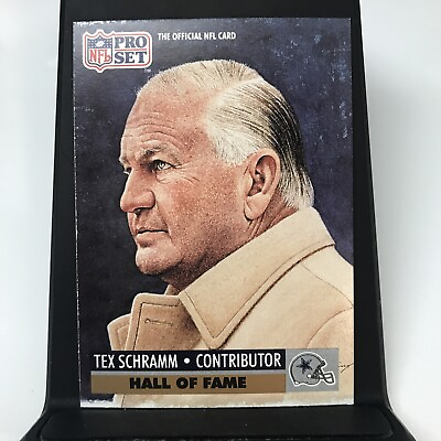 #ad 1991 Pro Set #30 Tex Schramm Dallas Cowboys HOF Contributor $1.66