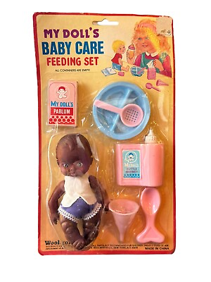 #ad My Doll#x27;s Baby Care Feeding Set Woolworth Pablum Bottle Warmer New Vintage Rare $39.99