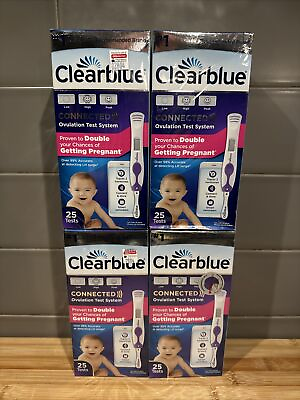 #ad Clearblue 10602199 Connected Ovulation Test System 25 Tests x 4 = 100 Exp 2021 $39.95