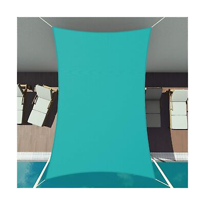 #ad Patio Paradise 10#x27; x 10#x27; Ft 260 GSM Waterproof Sun Shade Sail Turquoise Green... $73.22