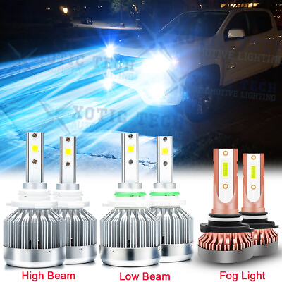 #ad 8000K LED Headlight Fog Light Bulbs for Chevy Silverado 1500 2500 3500 2003 2006 $26.34
