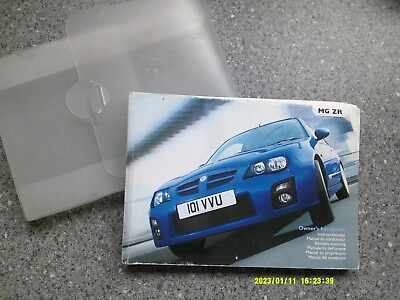 #ad 2003 2005 ROVER MG ZR STREETWISE OWNERS HANDBOOK MANUAL IN COVER GBP 12.00