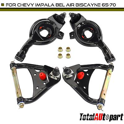 #ad 4x Control Arm Kit for Chevy Impala Biscayne Bel 1965 1970 Front Upper amp; Lower $279.99