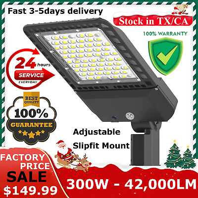 #ad Commercial LED Parking Lot Lights 300W IP65 5000K 42000 Lumens with 110 277 VAC $552.00