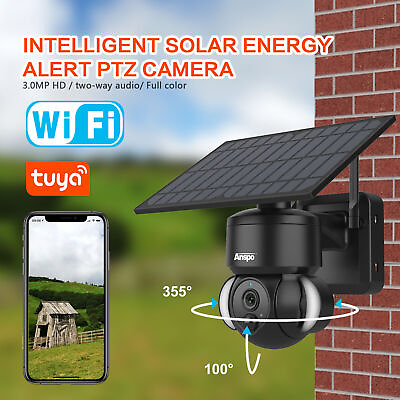 #ad PTZ Wireless Solar Camera Wifi CCTV Weatherproof Surveillance 1080P Night Vision $168.88