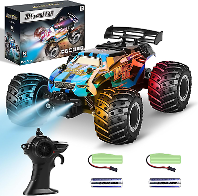 #ad Remote Control Car 1:18 Off Road Truck High Speed RC 2.4Ghz LED Kids Gift Toys $55.84