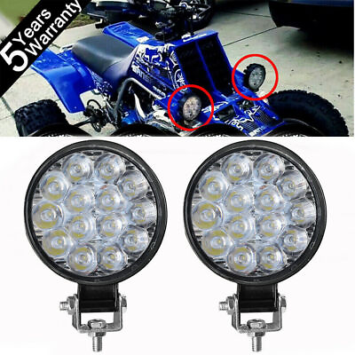 #ad Pair 4inch Round LED Work Light Bar Driving Spot Pods Fog DRL Offroad ATV Truck $13.79