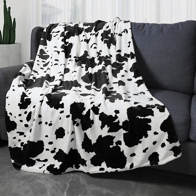 #ad Cow Blanket for Kids Girls Boys Flannel 39x49 Inch Print45 $21.46