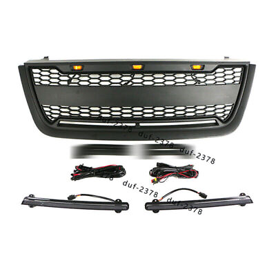 #ad For Ford Expedition 2003 2006 Front Bumper Grille W LED Light amp;Lower Light Strip $240.29
