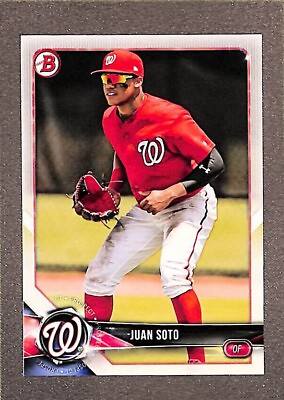 #ad 2018 Juan Soto Bowman Paper Prospects Rookie Card RC #BP52 Padres Nationals $4.99