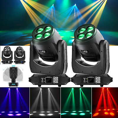#ad 2X 160W Bee Eyes Moving Head Stage Lighting Effects RGBW LED Beam DJ Party Light $419.98