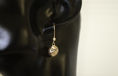 #ad 14k Gold Drop Earrings Fancy Earrings Shiny Drop Earrings Mother’s Day Gift $228.00