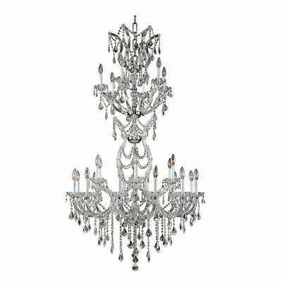 ASFOUR CRYSTAL FOYER DINING LIVING ROOM KITCHEN CHANDELIER LIGHTING 24 LIGHT 52quot; $5446.62