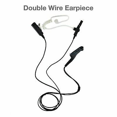 #ad Lot 2 Wire Acoustic Tube PTT Earpiece for Motorola Radios APX900 XPR7550e MTP850 $92.00