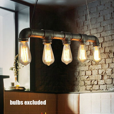 #ad Retro Edison Loft DIY Industrial Lamp Fixture Hanging Ceiling Light Pendant E27 $33.25