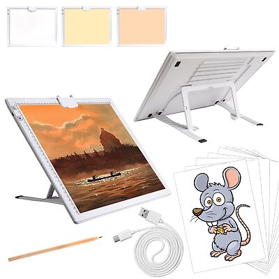 #ad A3 Light Pad Elice Tracing Light Box 3 Colors Mode Stepless and 6 Levels of ... $90.63