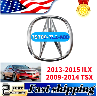 #ad For 2013 2015 ILX 2009 2014 TSX Front Grill Emblem Sedan Badge 75700 TL2 A00 $15.99