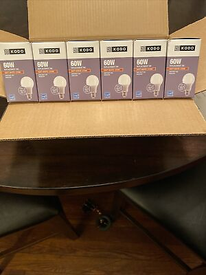 #ad Light Bulbs 6 4 Pack 24 Total. 9w 60 Watt Replacement Soft White Bulb $15.00