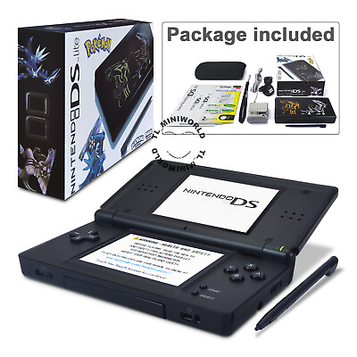 #ad #ad Nintendo DS Lite amp; Game boy Advance HandHeld Console System Pokemon Black DSL $89.99