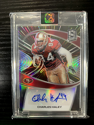 #ad 2021 Panini Spectra Charles Haley Silver Prizm Auto 35 49ers SP #SIG CH $27.99