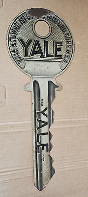 #ad VINTAGE YALE amp; TOWNE KEY LOCK TWO 2 DOUBLE SIDED SIGN SHOP LOCKSMITH ADVERTISING $489.00