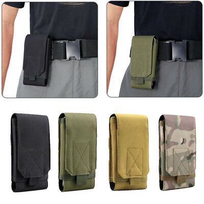 #ad Tactical Molle Smartphone Pouch Holster Belt Pack Bag Phone Case Cover Universal $8.99