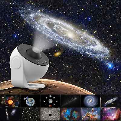 #ad New LED Galaxy Projector Starry Night Light Moon Star Sky Nebula Projection Lamp $34.19