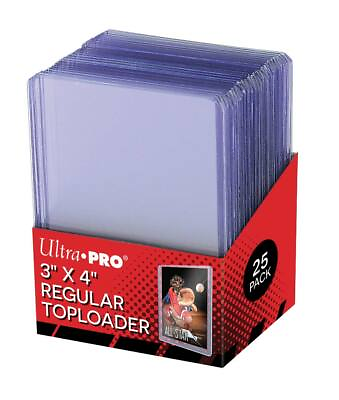 Ultra Pro Top Loaders Regular 35pt 3x4 Toploaders 25 50 100 200 500 1000 $219.99
