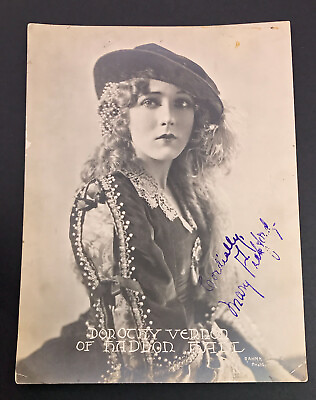 #ad Vintage Mary Pickford Photograph in Dorothy Vernon of Haddon Hall $125.00
