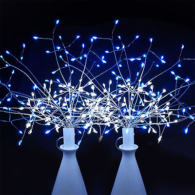 #ad #ad 2pcs LED Firework Fairy Lights 8 Modes Copper Wire Starburst Decoration $12.50