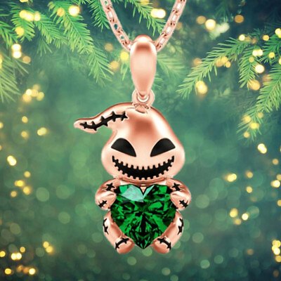 #ad Oogie boogie love crystal Necklace $15.99