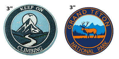 #ad National Park Series 2 Pcs Embroidered Patch Iron Sew on Souvenir Travel $6.97