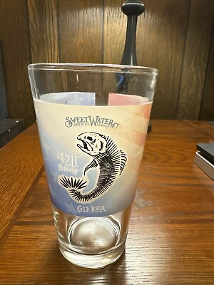 #ad Sweet Water Brewing Co. Pint Beer Glass Six Inches Tall $19.99