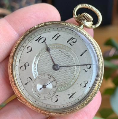 #ad 1917 E. Howard Watch Co. 14K Solid Gold Series 7 12S 17 Jewels Pocket Watch $1199.00