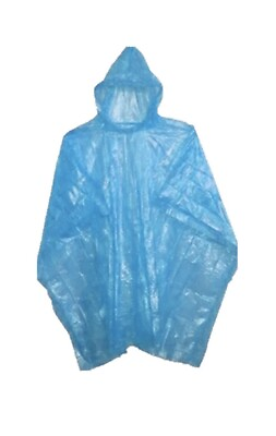 #ad 5 pack of Blue emergency rain ponchos $9.95