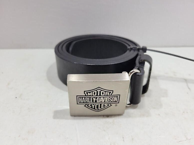 #ad Harley bar and shield belt buckle with 99441 06v medium 34 leather belt $35.99