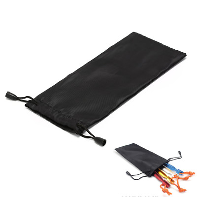 #ad 21cm Tent Peg Nails Stake Storage Bag Outdoor Camping Tent Peg Nail O`H4 C $1.31