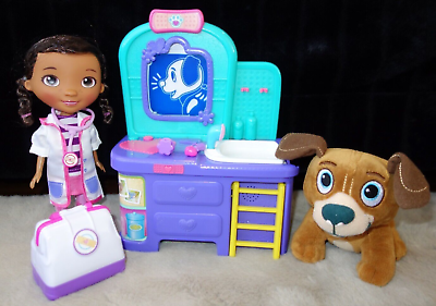 #ad Disney Doc McStuffins Pet Vet Magic Talking Vet Clinic Toy Set Doll Puppy Lot $22.90