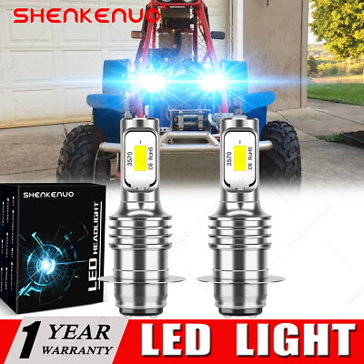 #ad 2 8000K LED for STANLEY 12V DC Head Lamp Light Bulbs Honda FL350R FL400R Odyssey $20.15