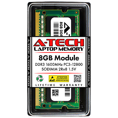 #ad 8GB DDR3 1600 PC3 12800 SODIMM DELL 8H68R Equivalent Laptop Memory RAM $19.99