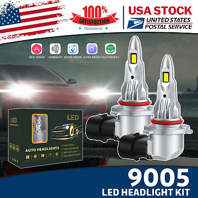 #ad Set of 2 9005 HB3 LED Headlight Bulbs High Beam Conversion Kit 6000K 200W $16.99